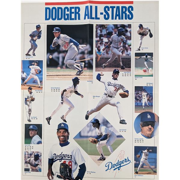 Dodger All Stars Through The Years Poster