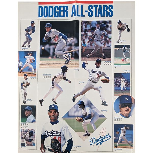 Dodger All Stars Through The Years Poster