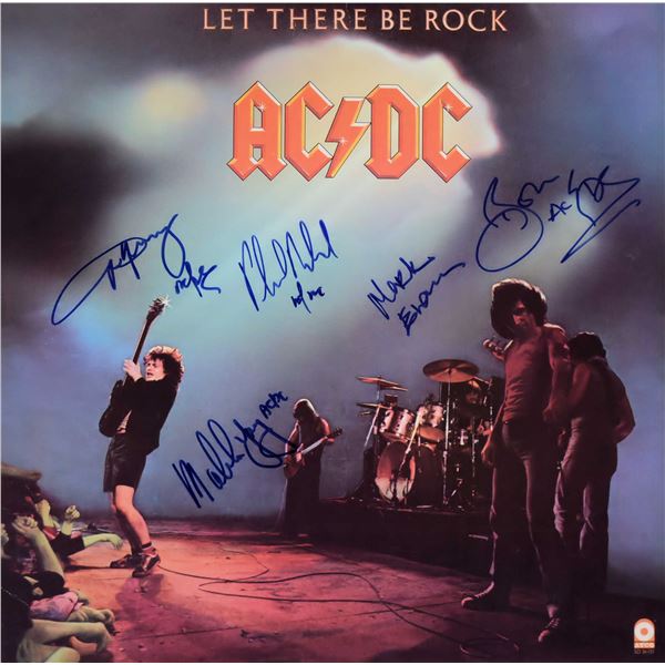 AC/DC signed Let There Be Rock album