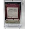 Image 2 : 2007 UPPER DECK PREMIER STITCHINGS #PS-50 LARRY FITZGERALD AUTO PATCH CARD NUMBERED 1/5