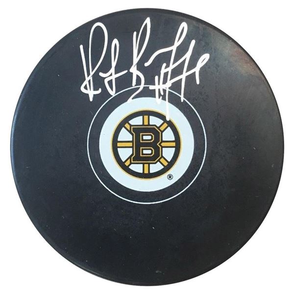 Bourque,R Signed Puck Bruins - Boston Bruins - 65-788