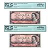 Image 4 : Bank of Canada, 1954 $2 * Replacemenmt Notes - Lot 4 in Sequence PCCS - GEM 65 PPQ - Covered Bridge 