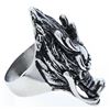 Image 1 : Stainless Steel Dragon Head Ring Size 12