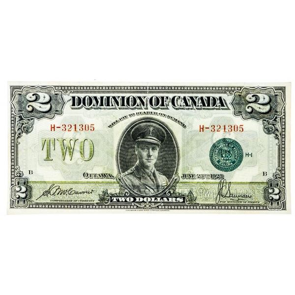 Dominion of Canada 1923 DC Green Seal