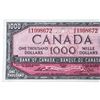 Image 8 : Bank of Canada 1954 $1000 -Thiessen - Crow (AK) Low Printing -240,000 Only  - Choice UNC .-Printing 