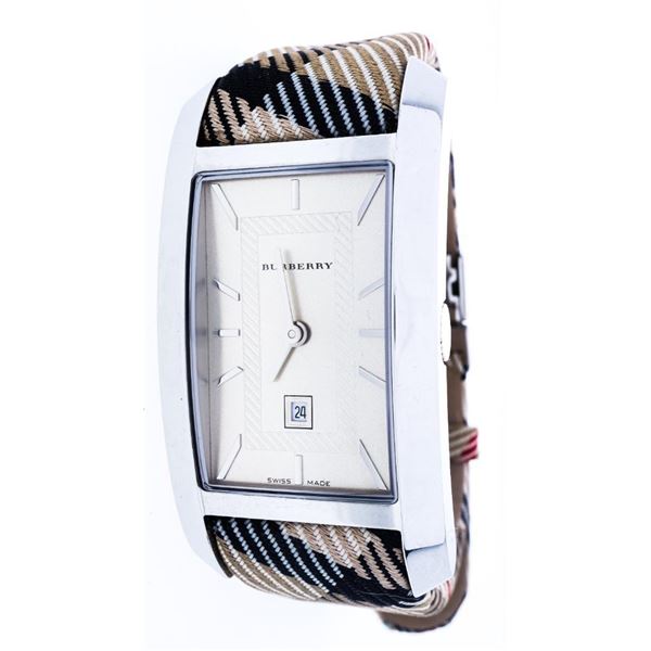 Burberry Watch, Signature Band , Rectangle Shape.