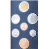Image 6 : RCM 1997 Specimen Coin Set Blue Case Book Style W/ Flying Loon Dollar Coin