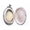Image 2 : Estate Sterling Silver Oval Locket w/ Box Link Chain -25+ Grams