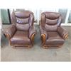 Image 2 : 4pc Leather Sofa Set