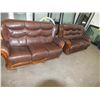Image 3 : 4pc Leather Sofa Set