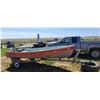 Image 2 : 12' ALUMINIUM BOAT COMES WITH 9.9HP JOHNSON MOTOR, AND TRAILER