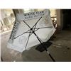 Image 2 : 7' WIDE WHITE CLAW UMBRELLA -NEEDS CLEANING.