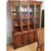 Image 2 : Classic Dining Room Suite - Large China cabinet, Table w/ (6) Chairs, (2) Leafs + Chair and Table Pr