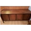 Image 1 : Console Stereo - for Repurposing as Turntable has been removed. (60" x 27" x 19")(Located Off-Site)