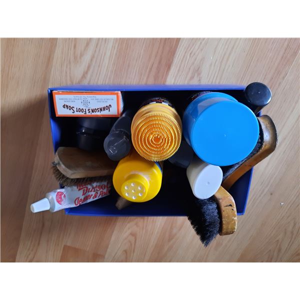 Box of Shoe Supplies(Located Off-Site)