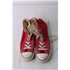 Image 5 : Red Converse All Star Shoes - Size Mens 5, Women's 7