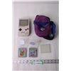 Image 1 : Nintendo Gameboy in Case with Games - Jeopardy, Killer Tomatoes