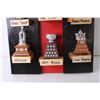 Image 2 : NHL Hockey Miniature Trophies on Home Made Stand