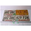 Image 1 : (4) Manitoba License Plates - 1976, 1984