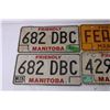 Image 3 : (4) Manitoba License Plates - 1976, 1984