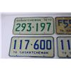 Image 3 : (4) Saskatchewan License Plates - 1970, 1976