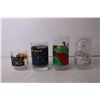 Image 3 : (4) Retro Glass Tumblers - Pac Man, McDonalds, Holly Hobbie (One Glass Cracked)