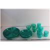Image 1 : Vintage 1986 Majestic Teal beehive  Acrylic Plates, Trays and Cups
