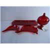 Image 2 : Assorted Red Christmas Glass Pieces