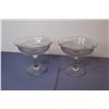 Image 2 : Cut Glass Bowl - (2) Dessert Dishes