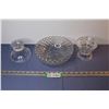 Image 1 : Cut Glass Bowl - Candle Holders