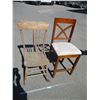 Image 1 : **(2) Wooden Chairs
