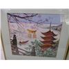 Image 2 : (2) Framed Oriental Styled Pictures (14.5x13.5)