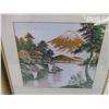 Image 3 : (2) Framed Oriental Styled Pictures (14.5x13.5)