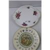 Image 2 : Royal Albert Tray + Prairie Rose Plate + Royal Doulton Libra Plate + Denby Dream Weaver Plate