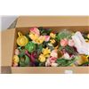 Image 2 : *Box of Artificial Flowers and Small Watering Cans