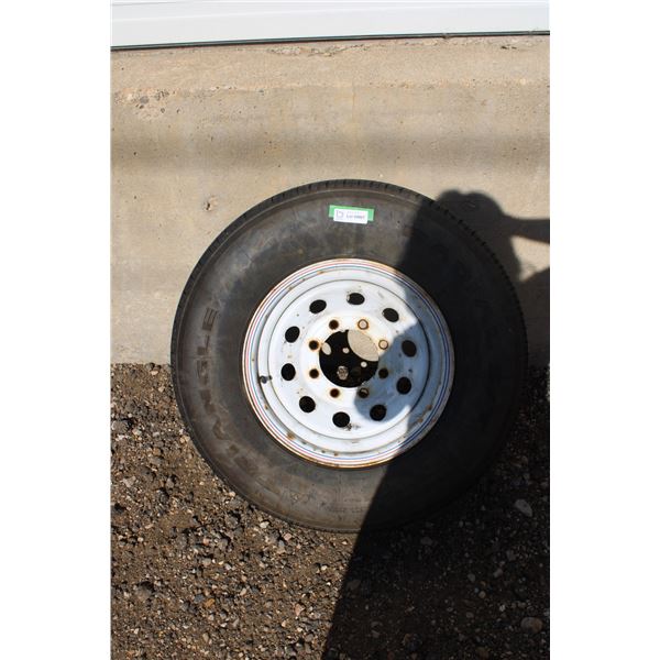 **8 Hole Rim and Tire - st-235/80R16 Trailer Wheel