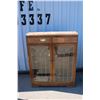 Image 1 : **Vintage China Cabinet with Glass Door - 12" x 39" x 49"