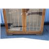 Image 2 : **Vintage China Cabinet with Glass Door - 12" x 39" x 49"