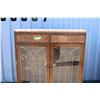 Image 3 : **Vintage China Cabinet with Glass Door - 12" x 39" x 49"