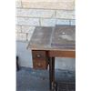 Image 3 : **Vintage Singer Sewing Machine in Desk - 16" x 34" x 31"