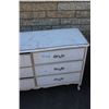 Image 3 : **White Wooden 6 Drawer Dresser - 17" x 48" x 31"