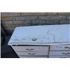 Image 5 : **White Wooden 6 Drawer Dresser - 17" x 48" x 31"