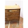 Image 5 : *Antique Dresser with Mirror on Castors - 17" x 38" x 35"