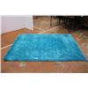 Image 1 : *Aqua Blue Rectangular Rug - 91" x 64"