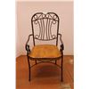 Image 2 : *Decorative Iron Chair with Arm Rests - 39"