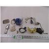 Image 1 : Belt Buckle, Watch, Keychains, and Costume Jewellery