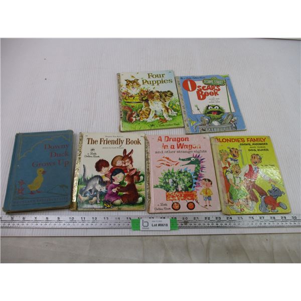 (6) Kids Books -- (4) Little Golden Books + Misc.