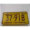 Image 2 : Pair of 1967 Saskatchewan License Plates