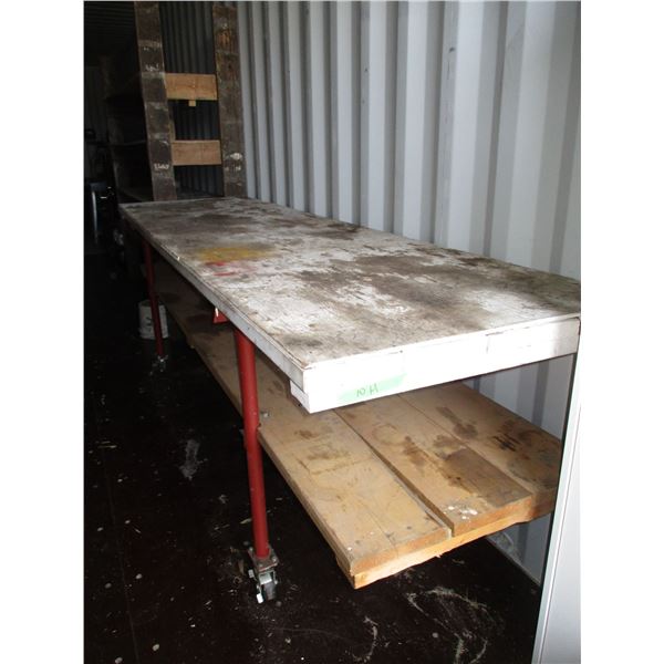 Work Bench on Wheels (10ft x 32in)