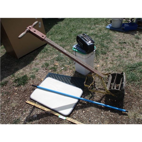 Walk Behind Garden Tiller, Radio, Mats, Misc.